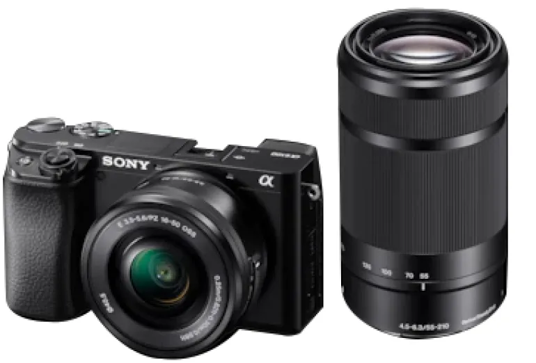 SONY ALPHA 6100 NOIR + 16-50 PZ + 55-210< Hybride