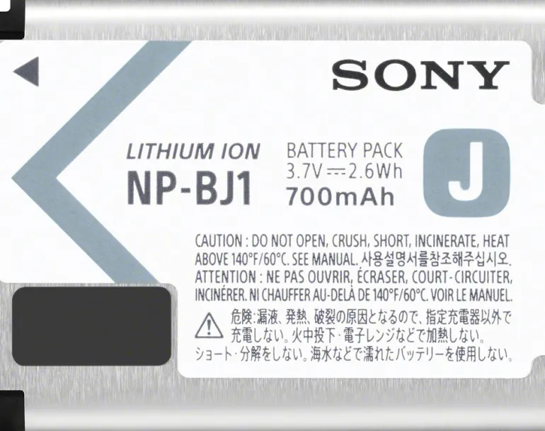 SONY BATTERIE NP-BJ1< Energie