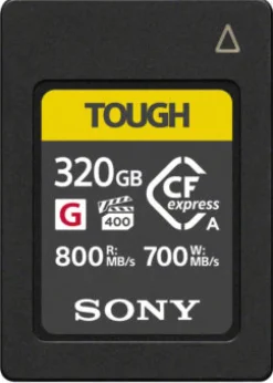 SONY CFEXPRESS TOUGH 320GB SERIE G TYPE A< Stockage