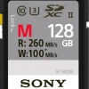 SONY SD CARTE PRO 128GB UHS-II R260 W100< Stockage