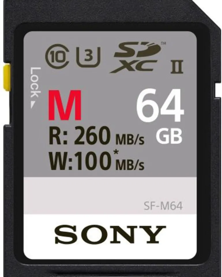 SONY SDXC CARTE PRO 64GB UHS-II R260 W100< Stockage