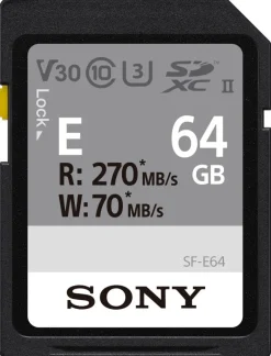 SONY SDXC UHS-II ENTRY SERIE CL10 U3 64GO< Stockage