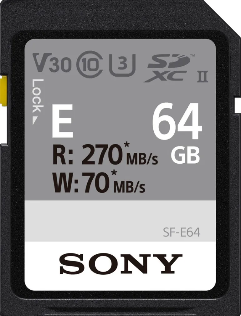 SONY SDXC UHS-II ENTRY SERIE CL10 U3 64GO< Stockage