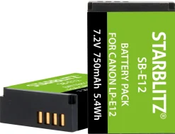 STARBLITZ Batterie compatible Canon LP-E12< Energie