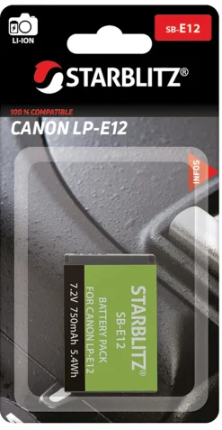STARBLITZ Batterie compatible Canon LP-E12< Energie