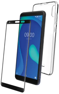 WIKO coque + verre trempe p/y80< Téléphone Mobile