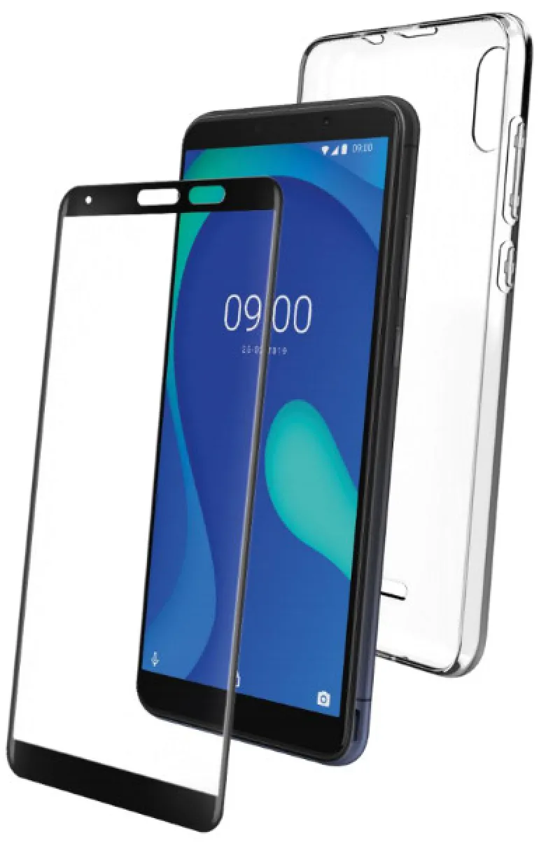 WIKO coque + verre trempe p/y80< Téléphone Mobile