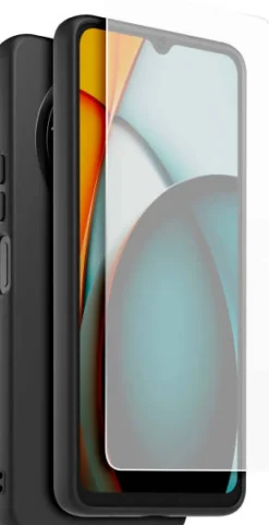 XIAOMI coque noir tpu + verre trempe redmi a3< Téléphone Mobile