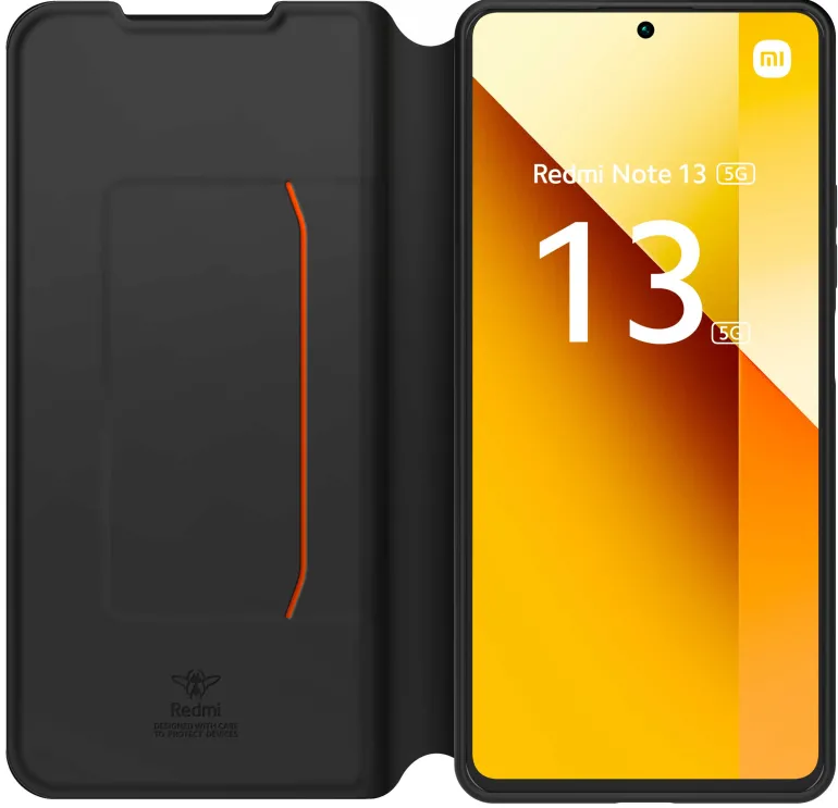 XIAOMI etui folio + dragonne redmi note 13 5g< Téléphone Mobile