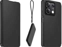 XIAOMI etui folio + dragonne redmi note 13 5g< Téléphone Mobile