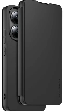 XIAOMI etui folio noir + dragonne redmi note 13< Téléphone Mobile