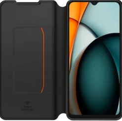 XIAOMI etui folio noir + dragonne redmi 14c< Téléphone Mobile