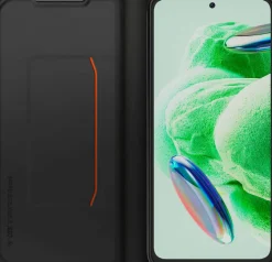 XIAOMI etui folio noir redmi note 12 5g< Téléphone Mobile