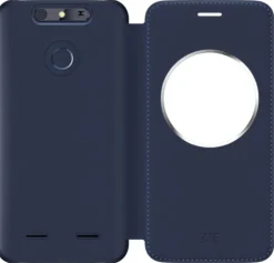 ZTE etui folio bleu marine p/v8 lite< Téléphone Mobile